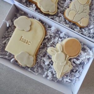 Coffret biscuits décorés – Thème Naissance